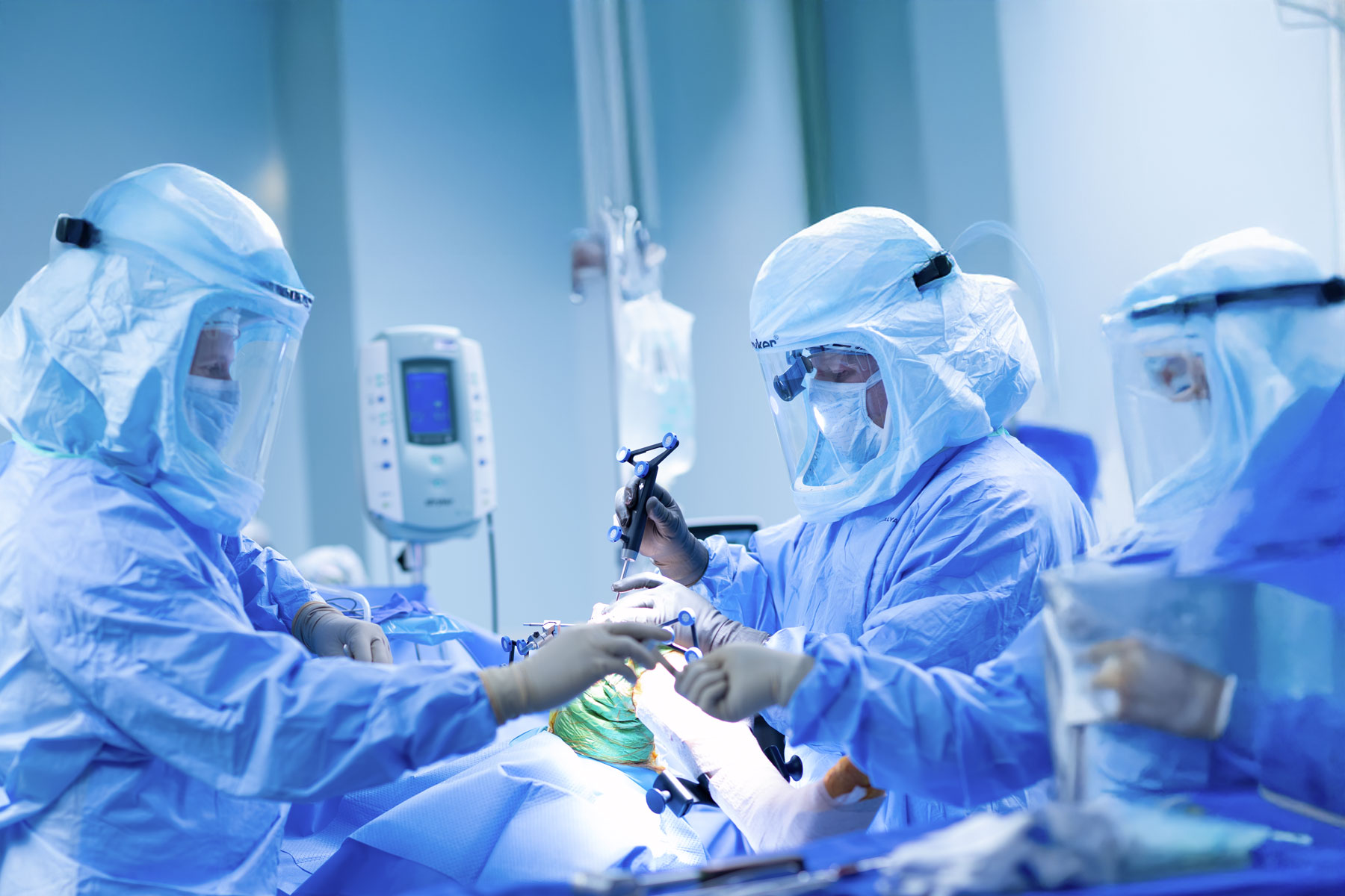 Dr. Freeman performing surgery